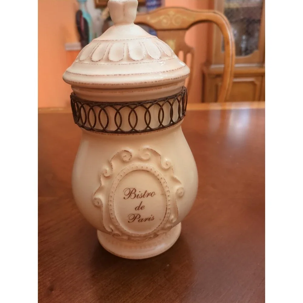 IMAX “Bistro de Paris”  Container Sugar Bowl With Lid 10